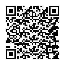 QR Code pour le numéro de téléphone +14049754899