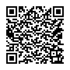 QR-koodi puhelinnumerolle +14052163139