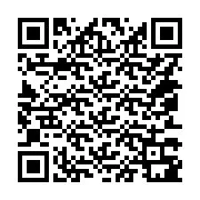 QR-code voor telefoonnummer +14053381018