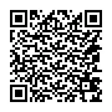 Codice QR per il numero di telefono +14053424554