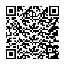 QR код за телефонен номер +14053583438