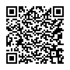 QR kód a telefonszámhoz +14053668520