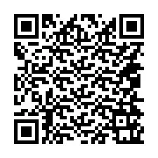 QR kód a telefonszámhoz +14054161472