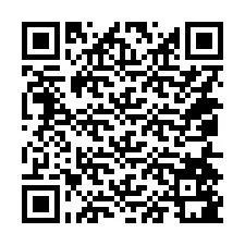 QR код за телефонен номер +14054581708