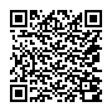 QR-код для номера телефона +14072000134