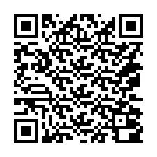 QR-код для номера телефона +14072000158