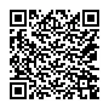 QR kód a telefonszámhoz +14072749699