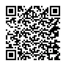 QR kód a telefonszámhoz +14074019812