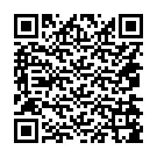 Kode QR untuk nomor Telepon +14074185812
