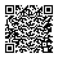 Codice QR per il numero di telefono +14074340866