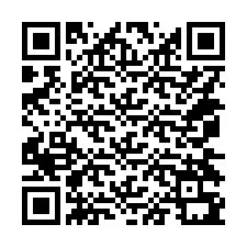 QR Code สำหรับหมายเลขโทรศัพท์ +14074391634