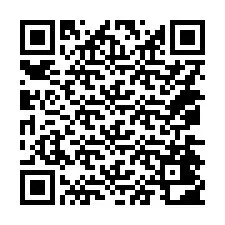 电话号码二维码 +14074402959