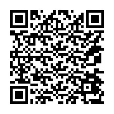 Codice QR per il numero di telefono +14074477300