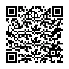 QR Code สำหรับหมายเลขโทรศัพท์ +14075179751