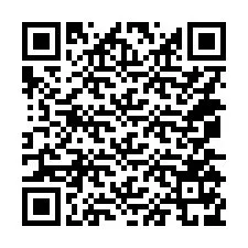 Código QR para número de telefone +14075179774