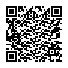 Código QR para número de telefone +14075179780