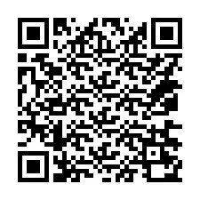 Código QR para número de telefone +14076270209