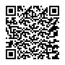 QR kód a telefonszámhoz +14077716400