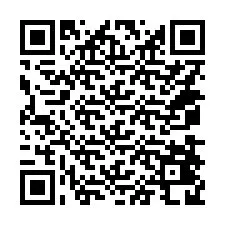 Codice QR per il numero di telefono +14078428304