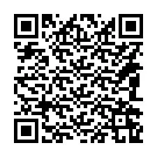 QR-code voor telefoonnummer +14082269901