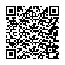 QR код за телефонен номер +14082830835