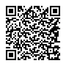 QR код за телефонен номер +14083171072