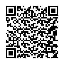 Kode QR untuk nomor Telepon +14083354375