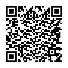 QR-Code für Telefonnummer +14083354376