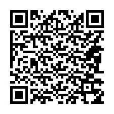 Codice QR per il numero di telefono +14083354377