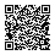 Codice QR per il numero di telefono +14083421295