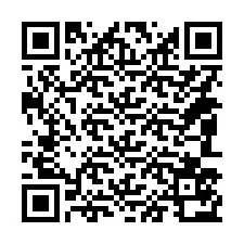 QR-koodi puhelinnumerolle +14083572701