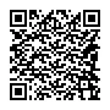 QR-code voor telefoonnummer +14084264635