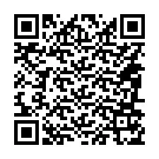 QR kód a telefonszámhoz +14086175353