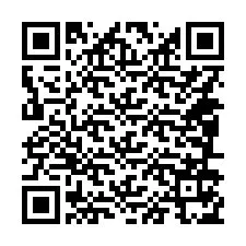 QR-koodi puhelinnumerolle +14086175936