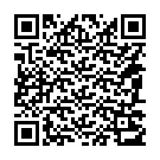 Codice QR per il numero di telefono +14087213210