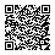 Código QR para número de teléfono +14087214168