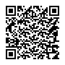 QR-koodi puhelinnumerolle +14087214809