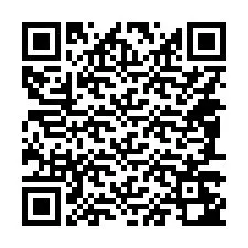 QR-Code für Telefonnummer +14087242986