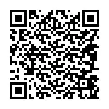 Código QR para número de telefone +14087465132