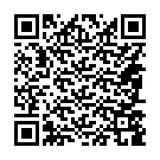 QR-koodi puhelinnumerolle +14087589397