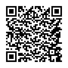 QR kód a telefonszámhoz +14087589399