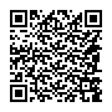 QR Code pour le numéro de téléphone +14087589474