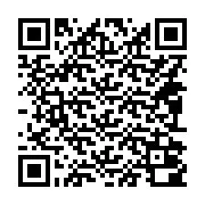 Código QR para número de teléfono +14092000092