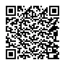 QR код за телефонен номер +14092000124