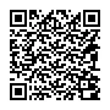 QR-code voor telefoonnummer +14092000180