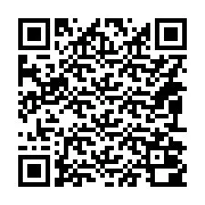 QR kód a telefonszámhoz +14092000185