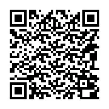 QR-code voor telefoonnummer +14092000450