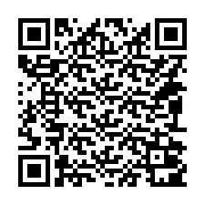 QR-koodi puhelinnumerolle +14092001084