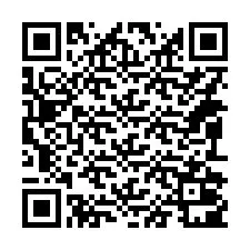 QR-koodi puhelinnumerolle +14092001145