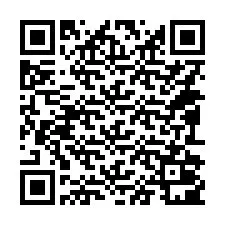 QR-koodi puhelinnumerolle +14092001158